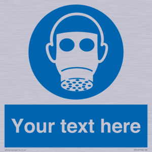 Custom Respirator Required Sign